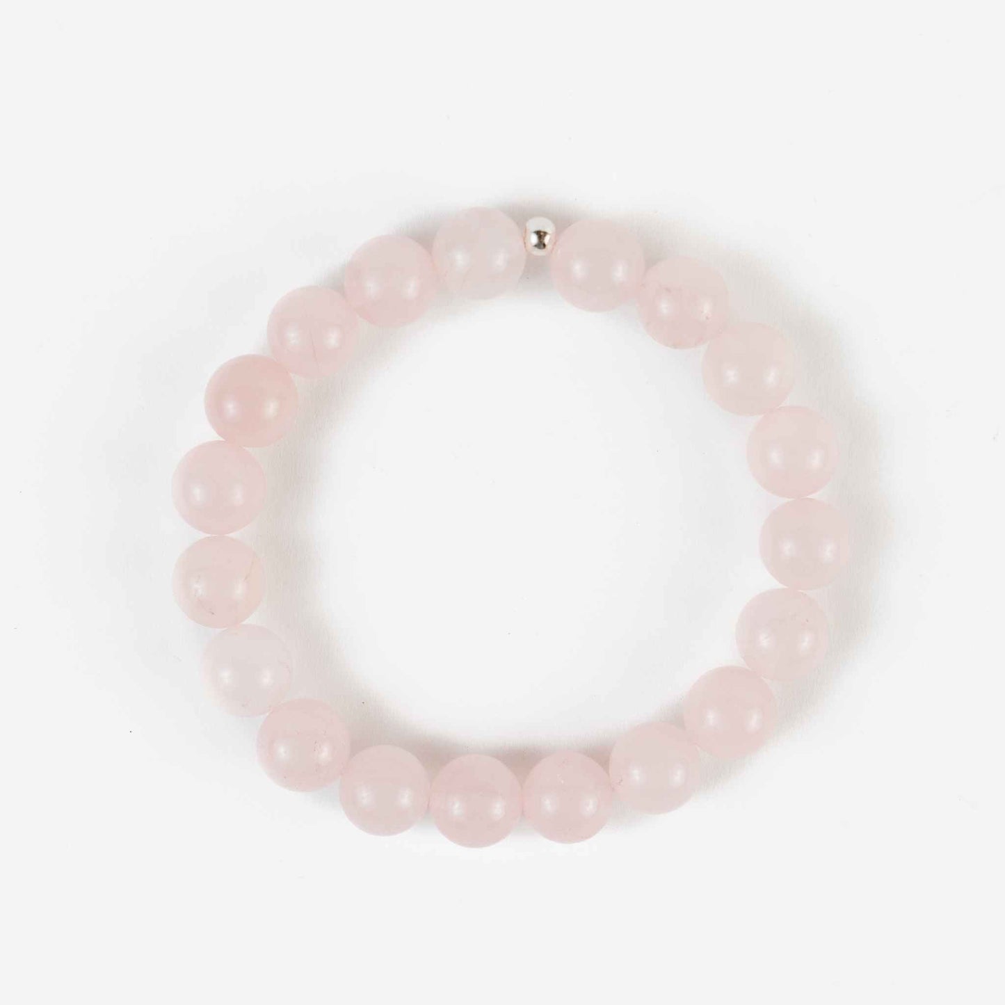 10mm Rose Quartz Bracelet - Love & Harmony Gemstone - Skies & Trees