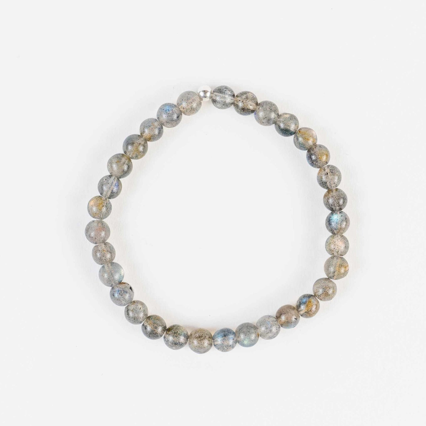 6mm Labradorite Bead Bracelet – Mystical Protection & Transformation - Skies & Trees