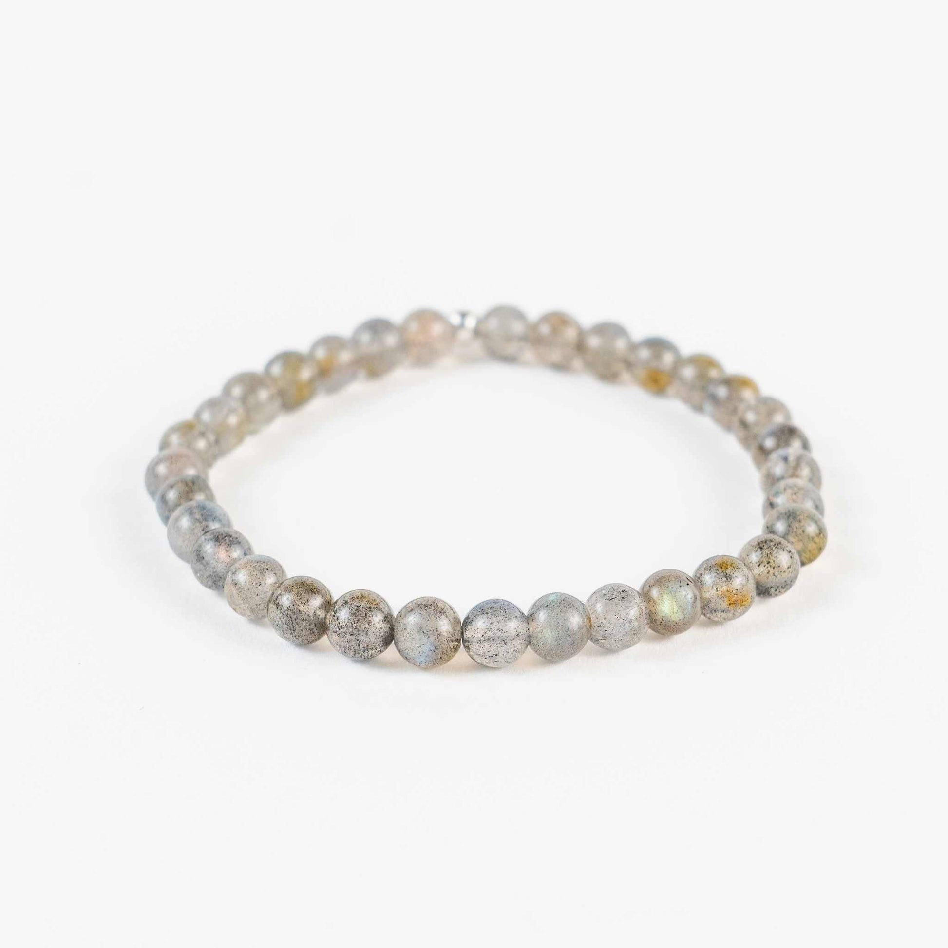 6mm Labradorite Bead Bracelet – Mystical Protection & Transformation - Skies & Trees