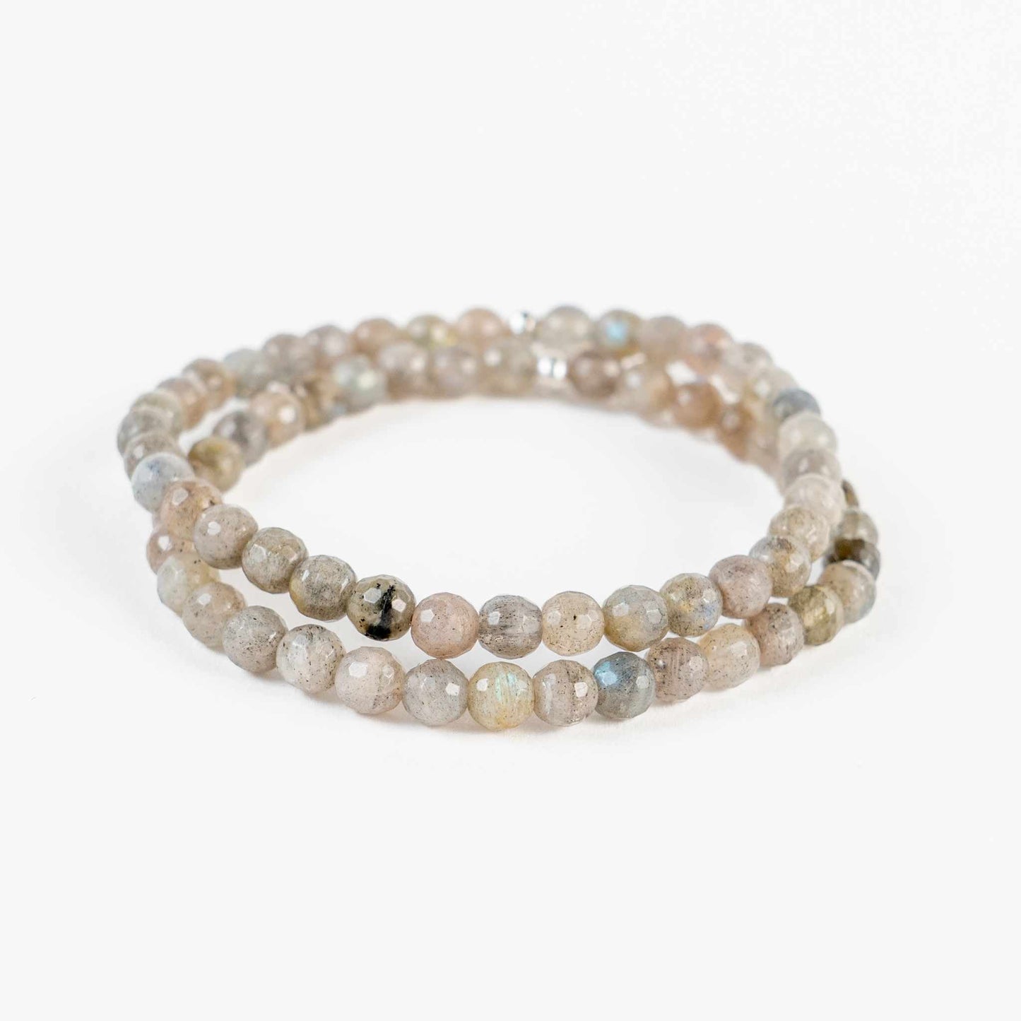 6mm Labradorite Bead Bracelet – Mystical Protection & Transformation - Skies & Trees