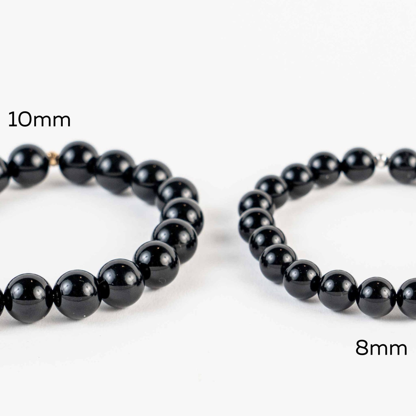 8mm Onyx Bead Bracelet - Strength, Protection, Confidence - Skies & Trees