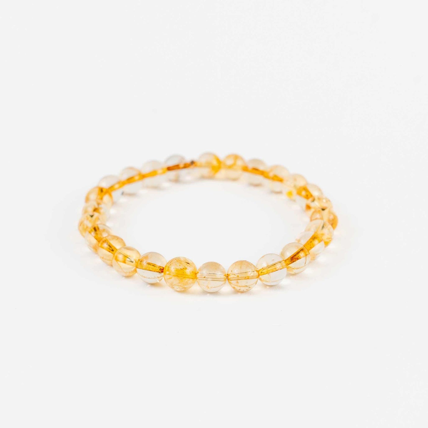 Citrine Bead Bracelet - Prosperity, Joy & Energy - Skies & Trees