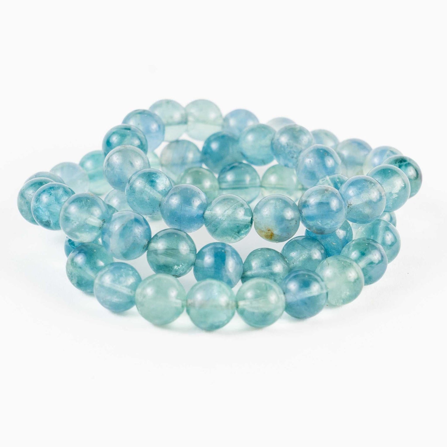 Fluorite Bead Bracelet - Focus, Clarity, Brilliance - Skies & Trees