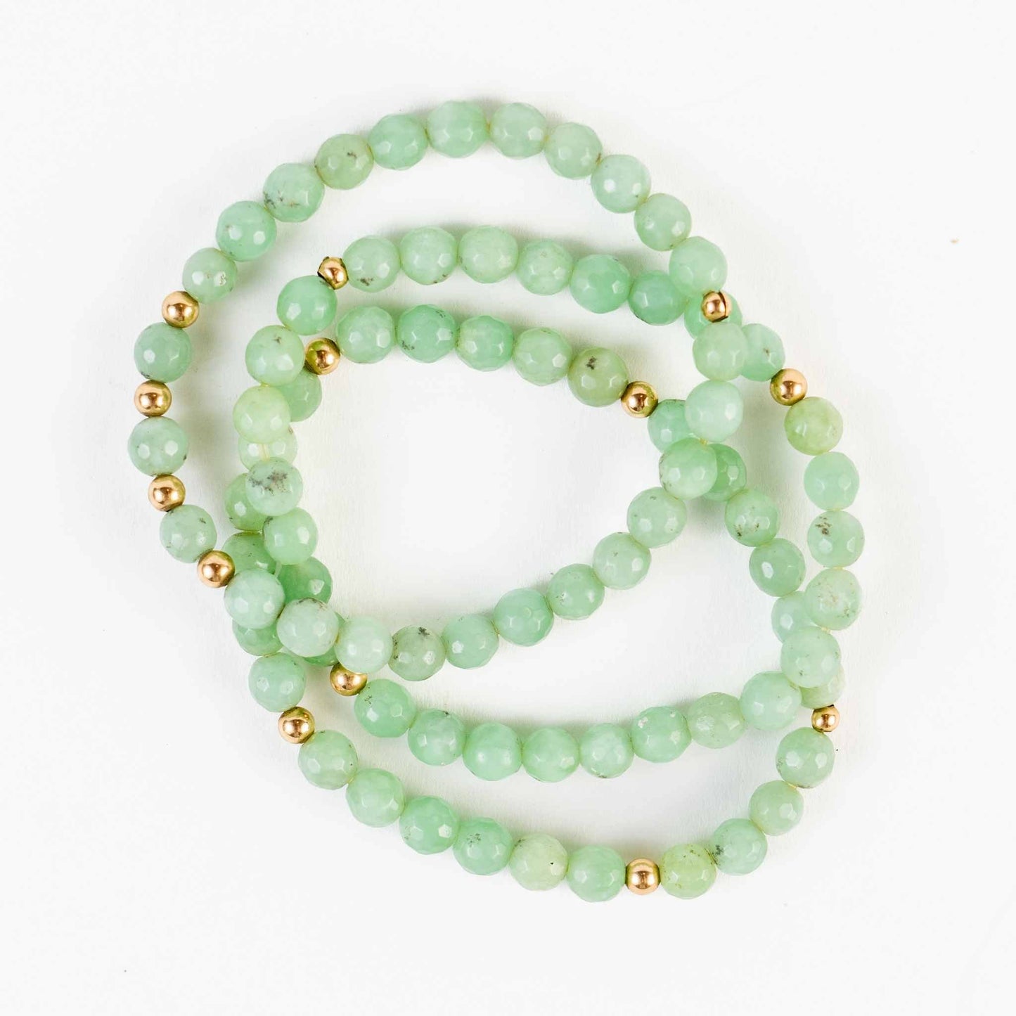 Green Jade Bracelet - Luck & Prosperity - Skies & Trees