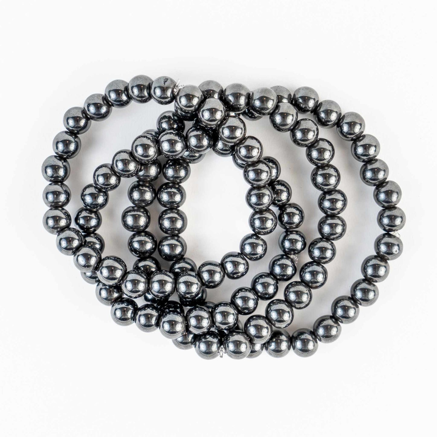 Hematite Bead Bracelet - Strength, Grounding & Confidence