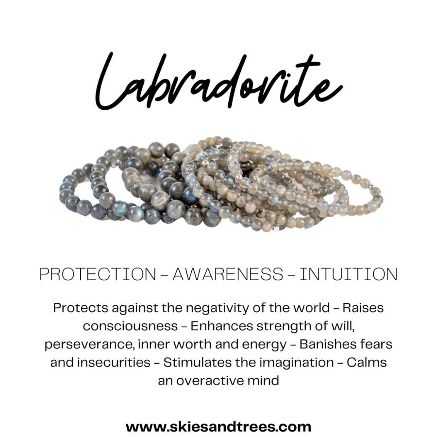 Labradorite Bead Bracelet – Mystical Protection & Transformation - Skies & Trees