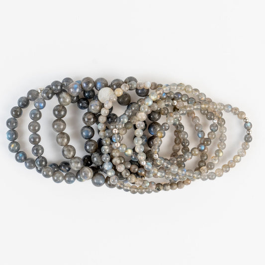 Labradorite Bead Bracelet – Mystical Protection & Transformation - Skies & Trees