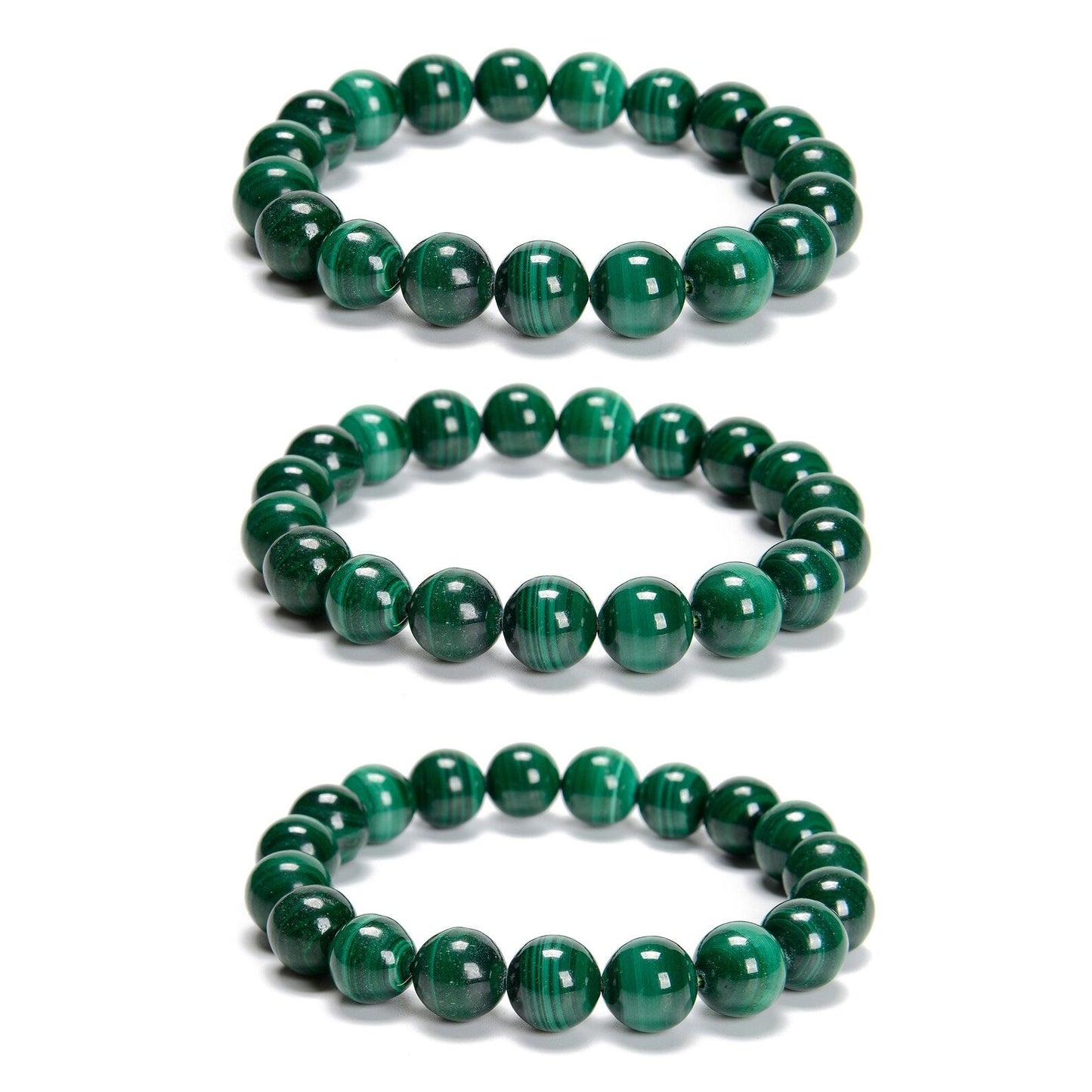 Malachite Bead Bracelet - Harmony & Transformation - Skies & Trees