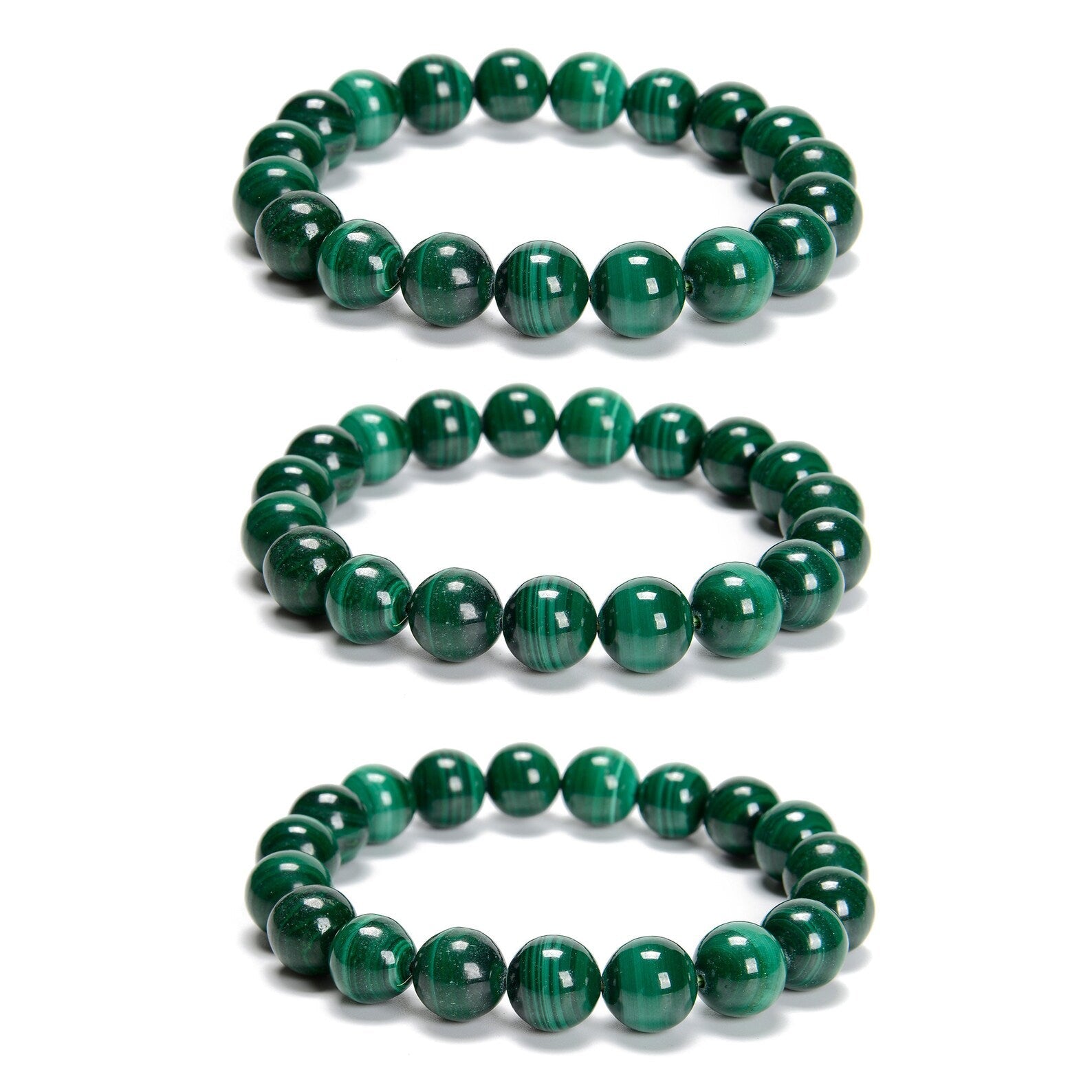 Malachite Bead Bracelet - Harmony & Transformation - Skies & Trees