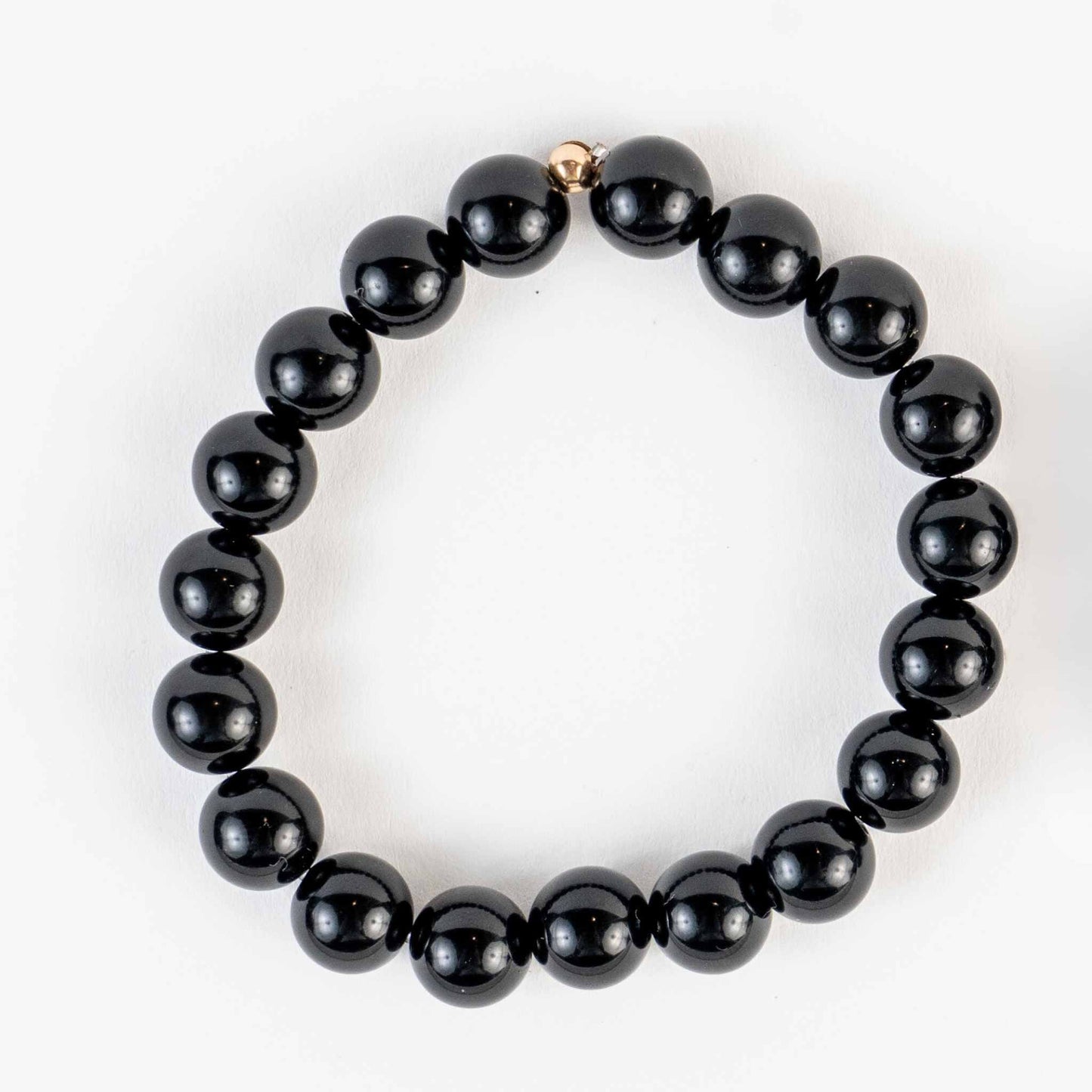 Onyx Bead Bracelet - Strength, Protection, Confidence - Skies & Trees