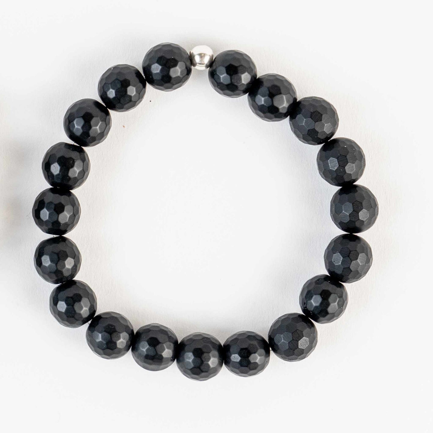 Onyx Bead Bracelet - Strength, Protection, Confidence - Skies & Trees