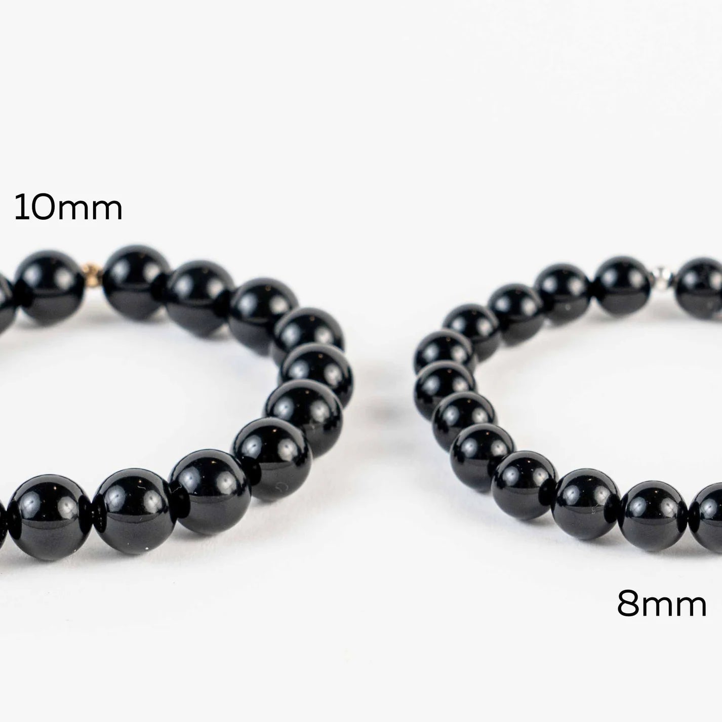 Onyx Bead Bracelet - Strength, Protection, Confidence - Skies & Trees