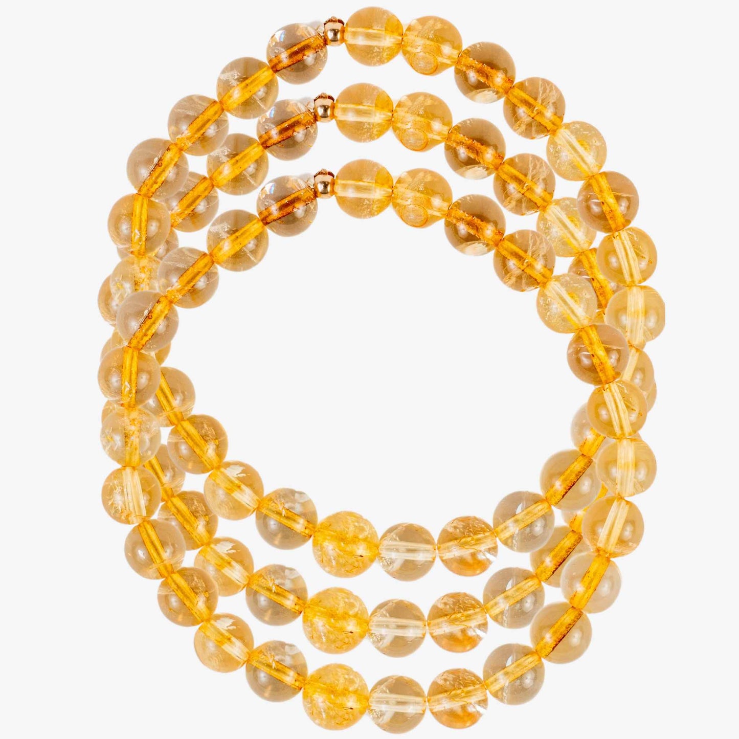 Power of Three Citrine Bracelet Stack - Prosperity, Joy & Energy - Skies & Trees