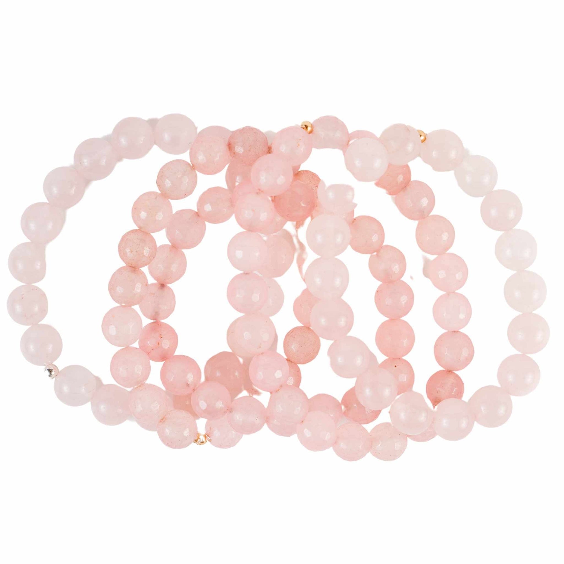 Rose Quartz Bead Bracelet - Love & Harmony - Skies & Trees