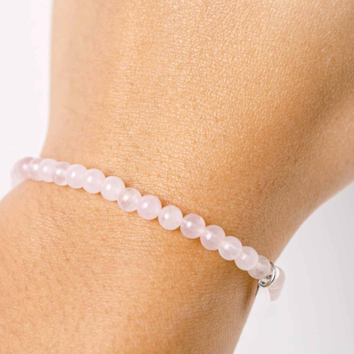 Rose Quartz Bead Bracelet - Love & Harmony - Skies & Trees