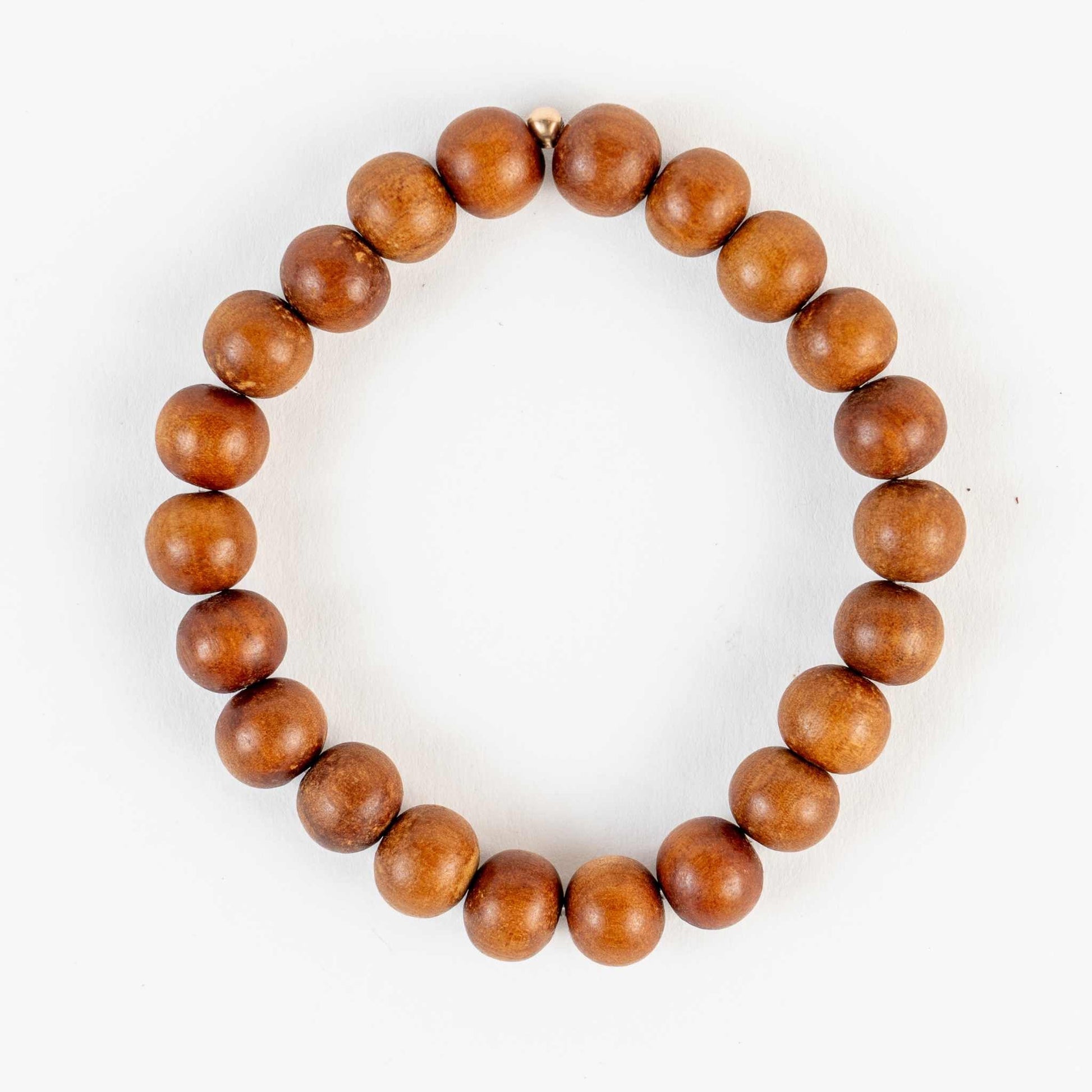 Sandalwood Bead Bracelet - Calmness, Clarity, Spirituality - Skies & Trees